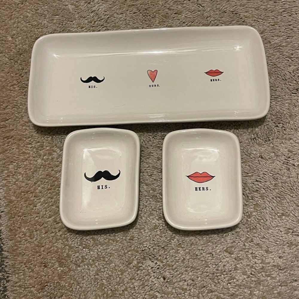 Rae Dunn “His & Hers” dish’s